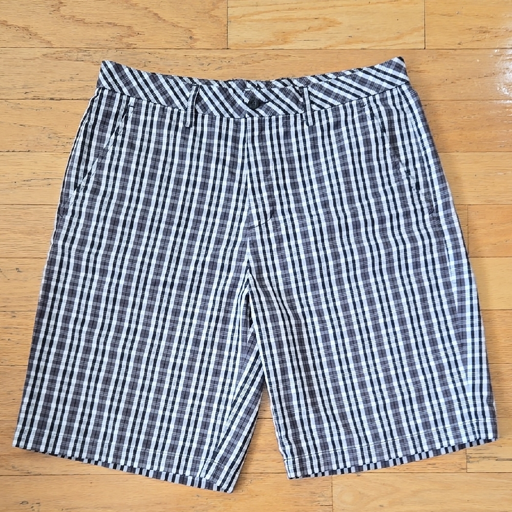 ASHWORTH Golf Shorts Mens 34x11" Flat Front